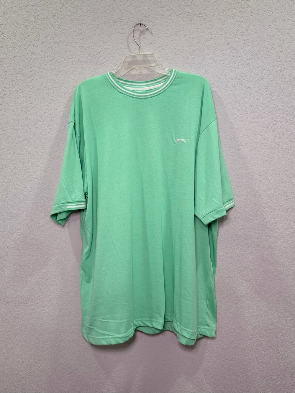 Slazenger Men's Mint Green Short-Sleeve Crewneck Shirt - 3XL